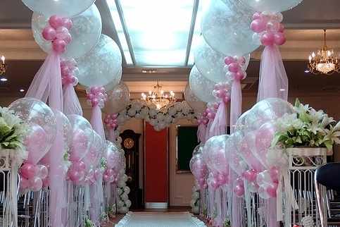 Украшение свадебного зала своими руками 