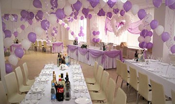 как украсить зал на свадьбу своими руками шарами, цветами и другим декором